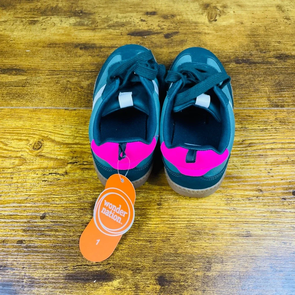 Wonder Nation Soccer Sneakers Kids 1 Green New Memory Foam WMGMWN44FM066